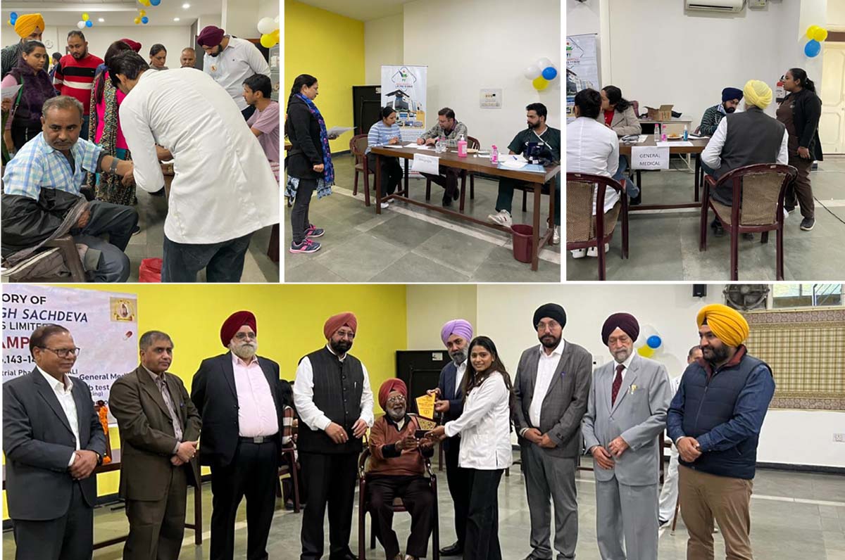Free medical camp organized by hitech industry in memory of late Harpreet Singh
